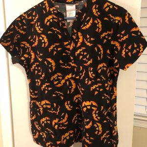 Halloween Scrub Top